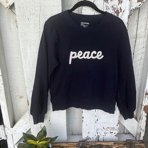 Annthropologie Ashley Brown Durand “Peace” sweatshirt size xs